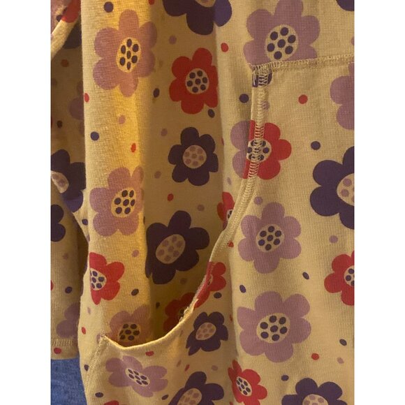 Long 100% Cotton Cardigan Boyfriend 2 Button Top Open Bottom Side Pocket USA - Picture 4 of 9